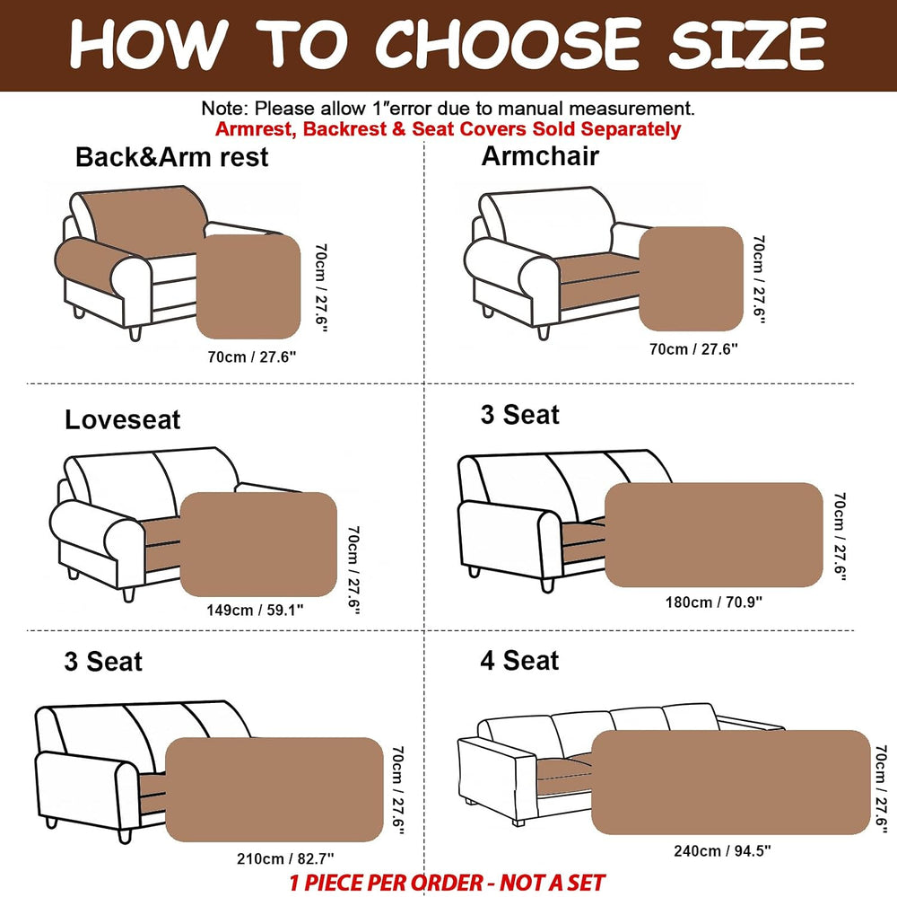 Waterproof Couch Cover for Dogs, Washable Soft Sofa Protector