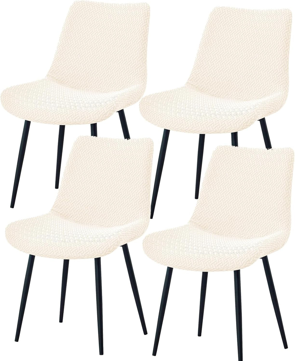 KRFOONN Dining Chair Covers Set of 4 Armless Accent Side Chair Cover