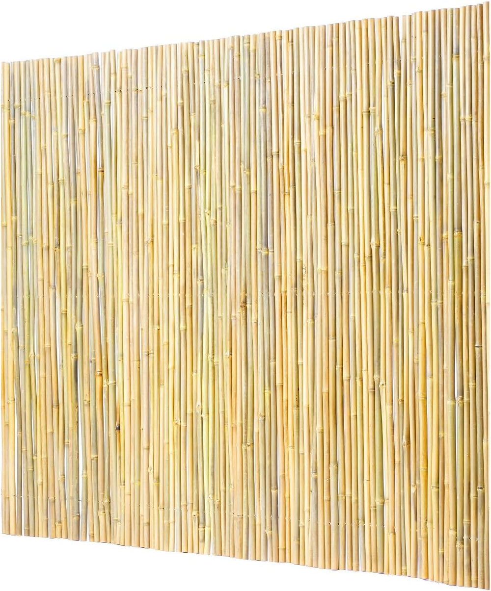 VEVOR Natural Rolled Bamboo Fence, Eco-Friendly Privacy Screen - 4 ft H x 6 f...