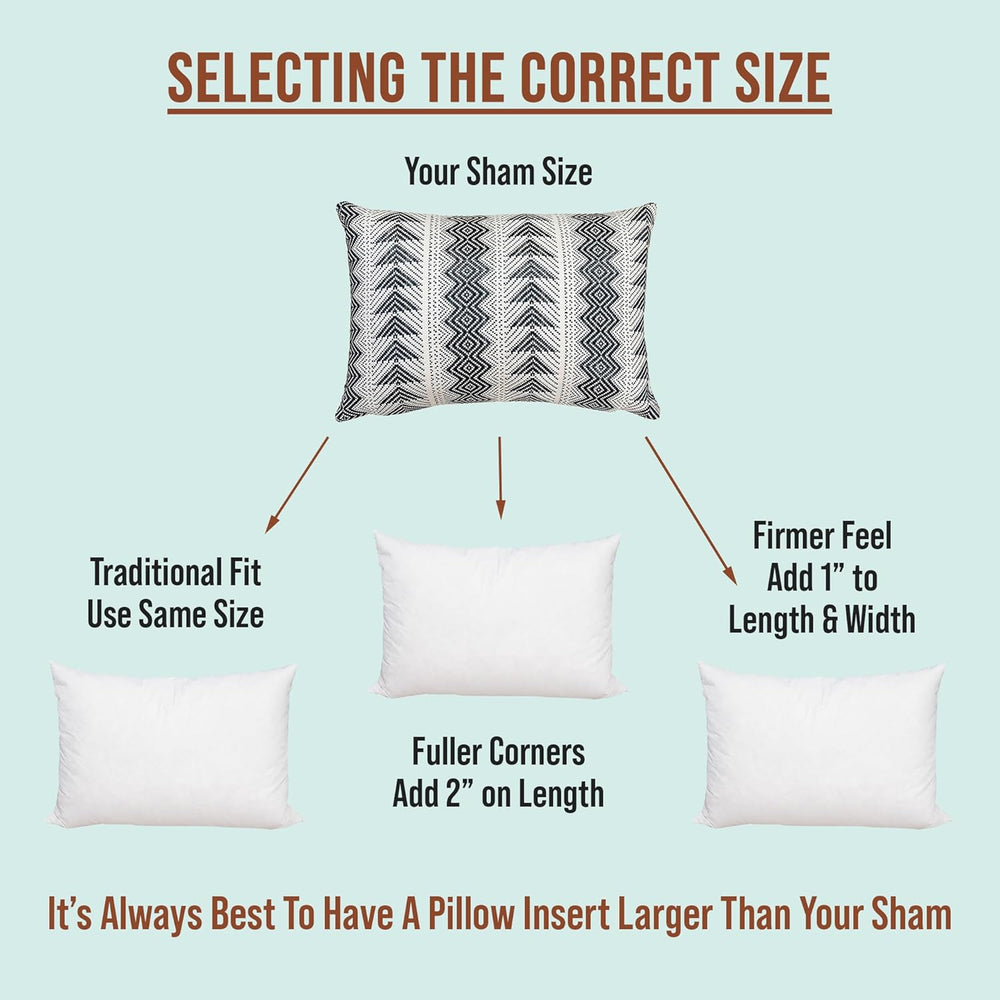 Pillowflex Premium Polyester Pillow Insert - 21x27 Soft Decorative Pillow