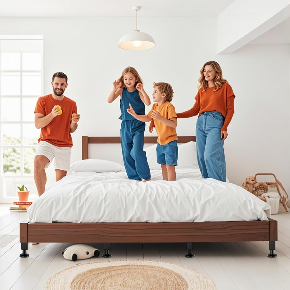 NESAPTO 4PCS Adjustable Height Bed Support Legs, 7.3-11 in Metal Bed Risers