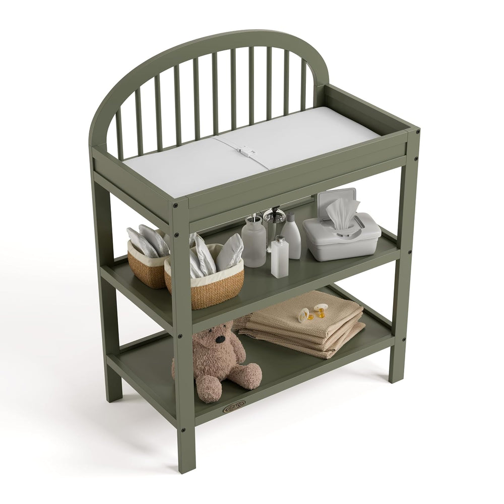 Graco Olivia Changing Table with Water-Resistant Changing Pad (Olive) - GREEN...