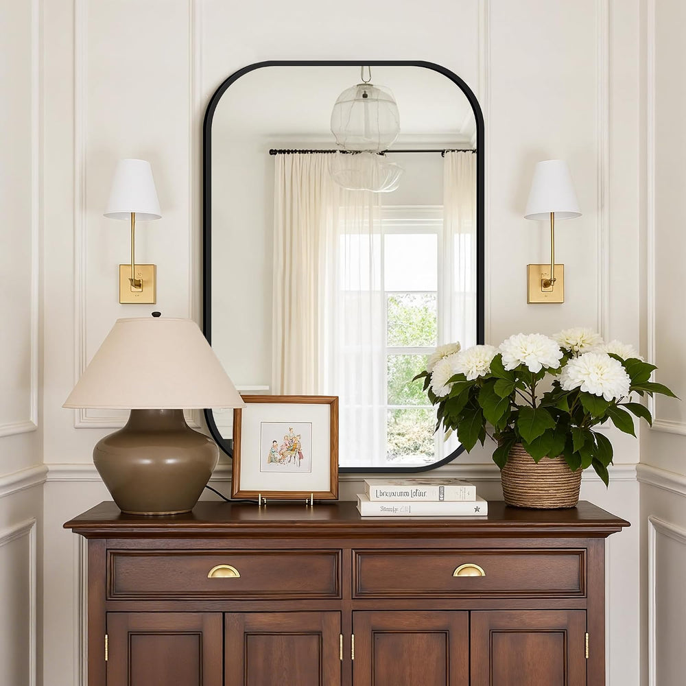 24" x 36" Bathroom Vanity Mirror for Wall, Black