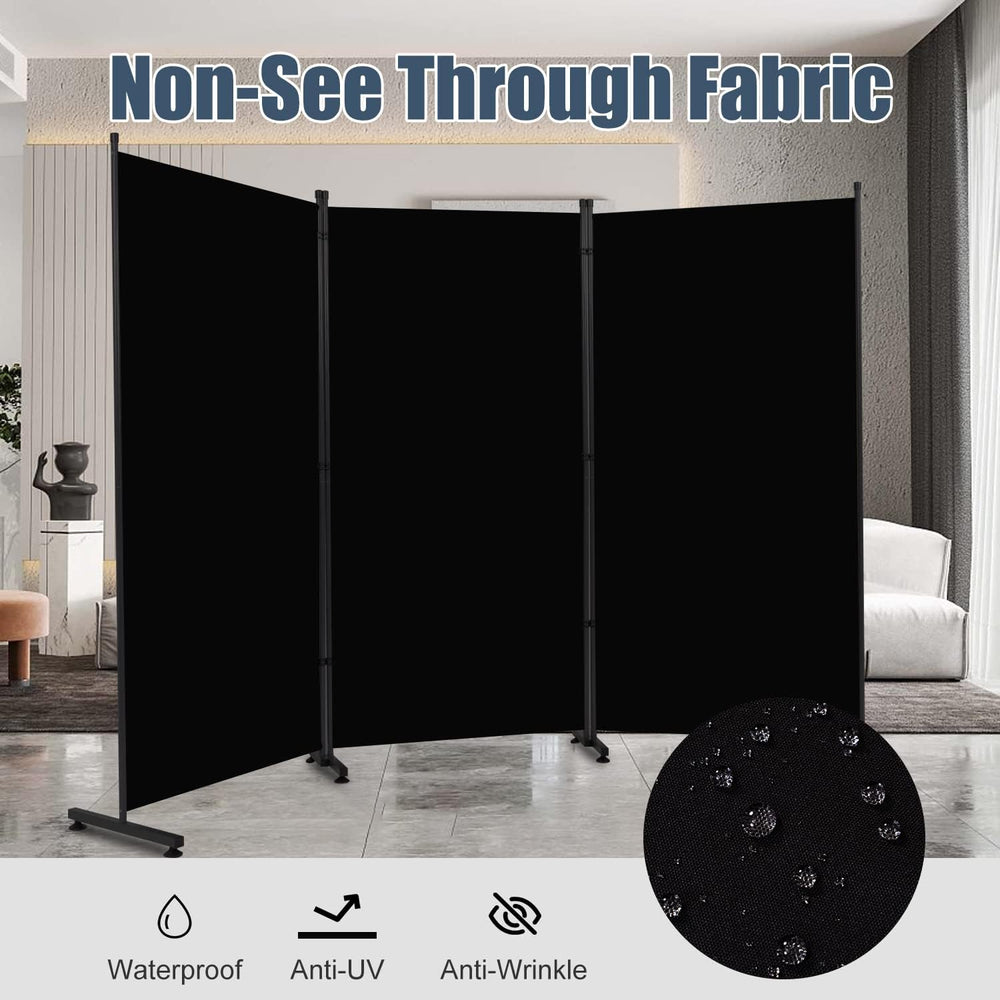 3 Panel Folding Room Divider,Privacy Screen Freestanding Space Separator