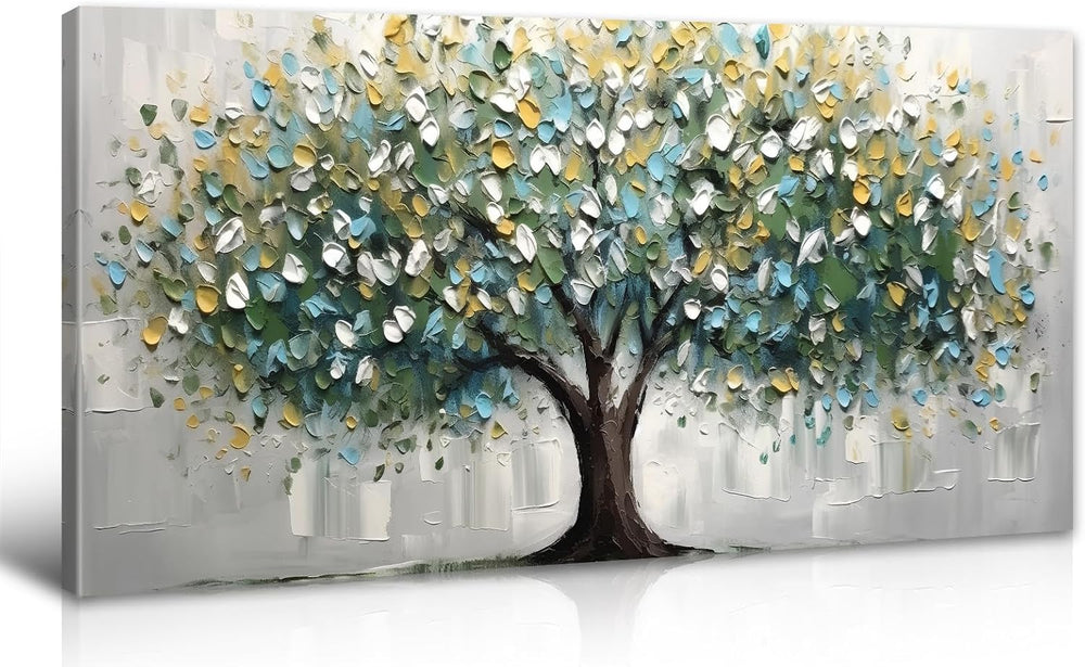 DJSYLIFE Tree of Life Canvas Wall Art- 20x40 Inch Large Wall Decor