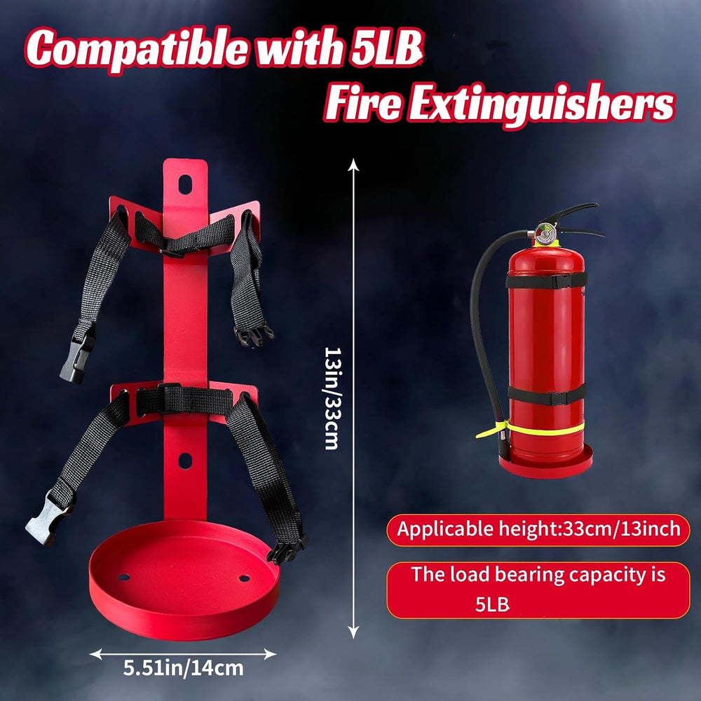 5LB Fire Extinguisher Mount with Quick Release Strap