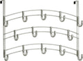 LYNK PROFESSIONAL® HOME™ Over the Door Hooks - 14 Hook – Over the Door Coat Rack - Over the Door Hanger - Hanging Towels or Clothes - Bathroom, Bedroom, Laundry Room - Lifetime Ltd. Warranty, Platinum