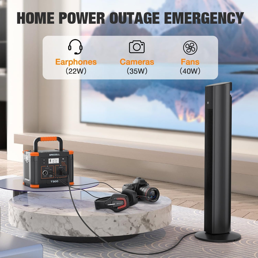 Portable Power Station 330W, GRECELL 230.88Wh Solar Generator