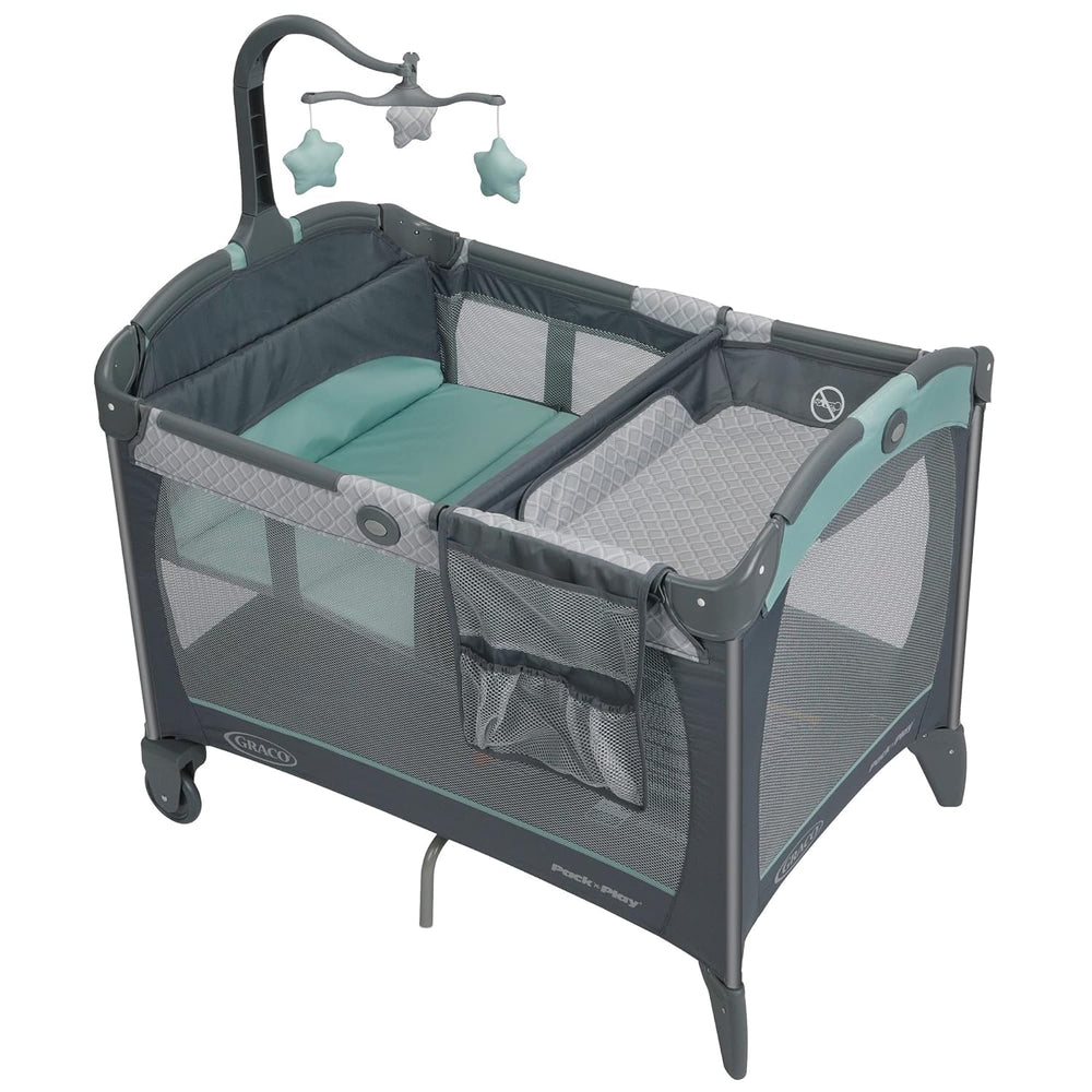 Graco Pack and Play Change 'n Carry Playard with Portable Changing Statio...