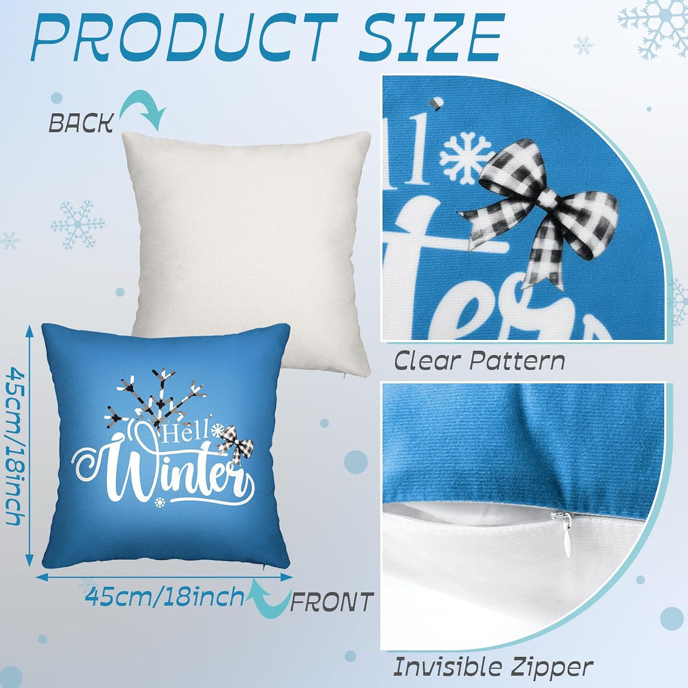 Mindsoft 20 Pcs Holiday Pillow Covers 18x18, Fall Christmas Throw Cover
