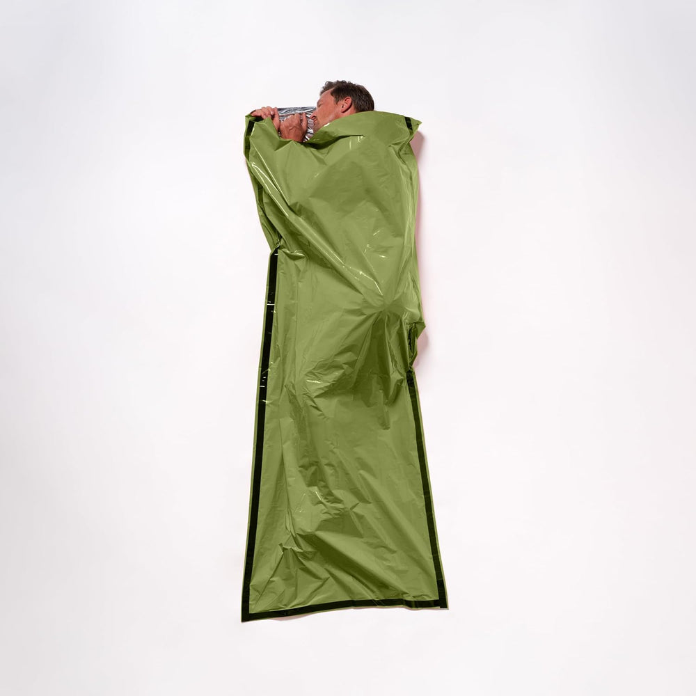 SURVIVE Sleeping Bag 2 Pack, Mylar Emergency Camping Hiking Bivy for Survival...