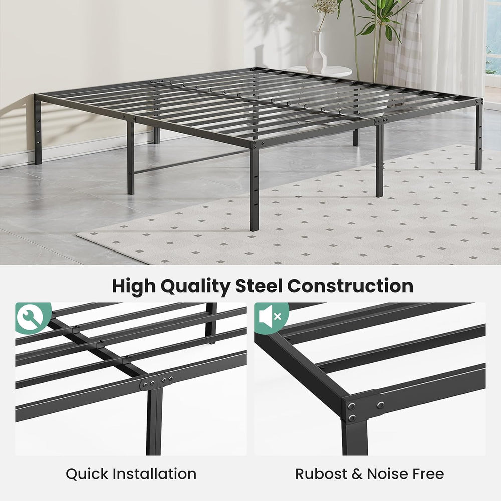 DUMOS Full Bed Frames, 18 Inch Height Metal Platform Bed Frame