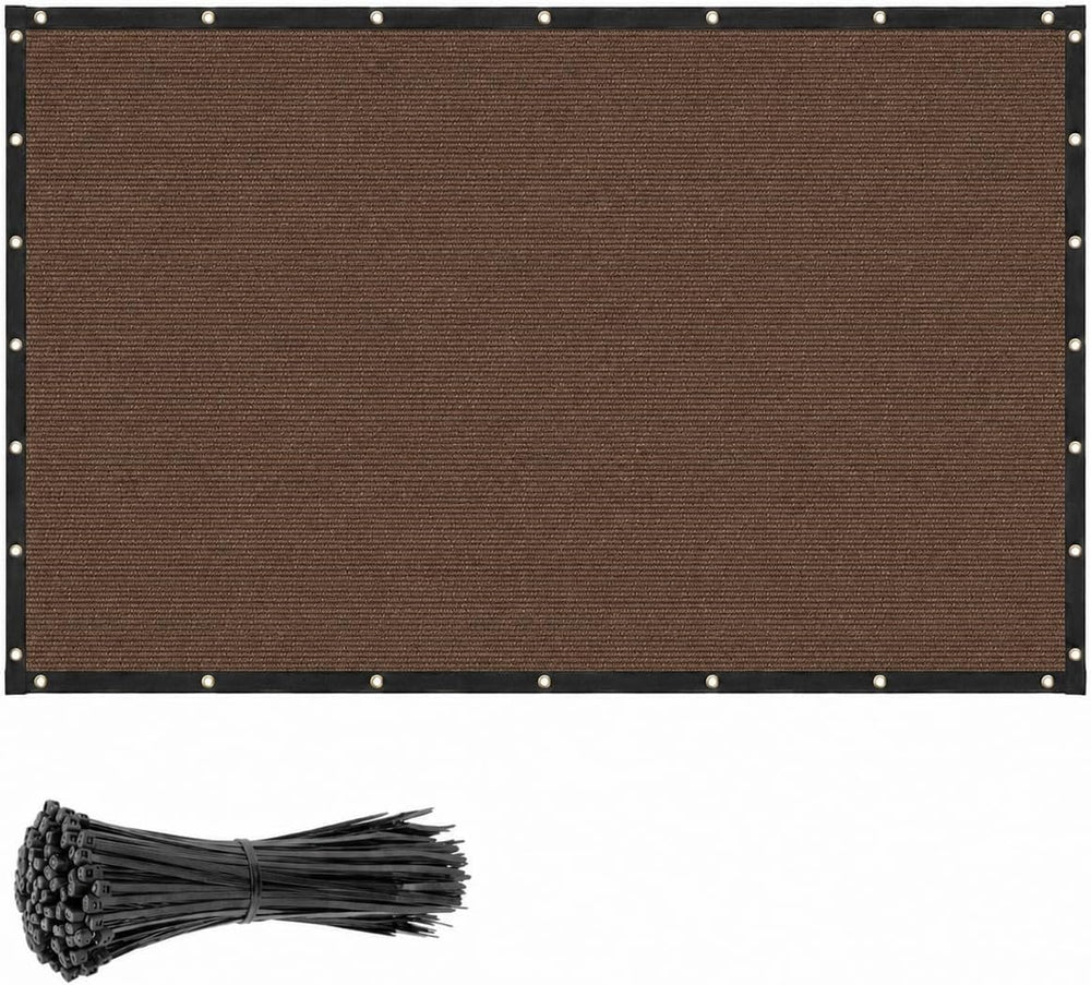 Buzzbazaar 4' x 50' Brown Heavy Duty Privacy Fence Screen Ultra - Com...