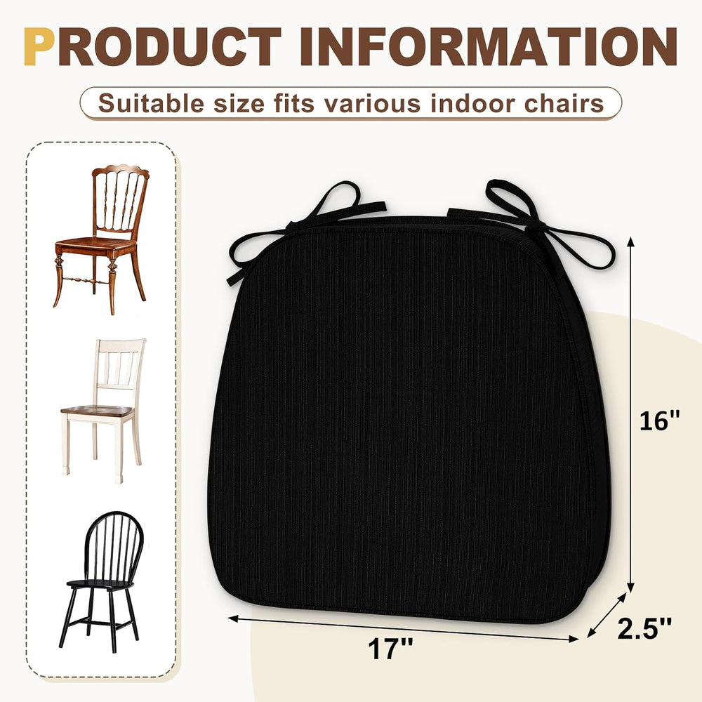 downluxe Chair Cushions for Dining Chairs, Waterproof Kitchen Chair Pads, Non...