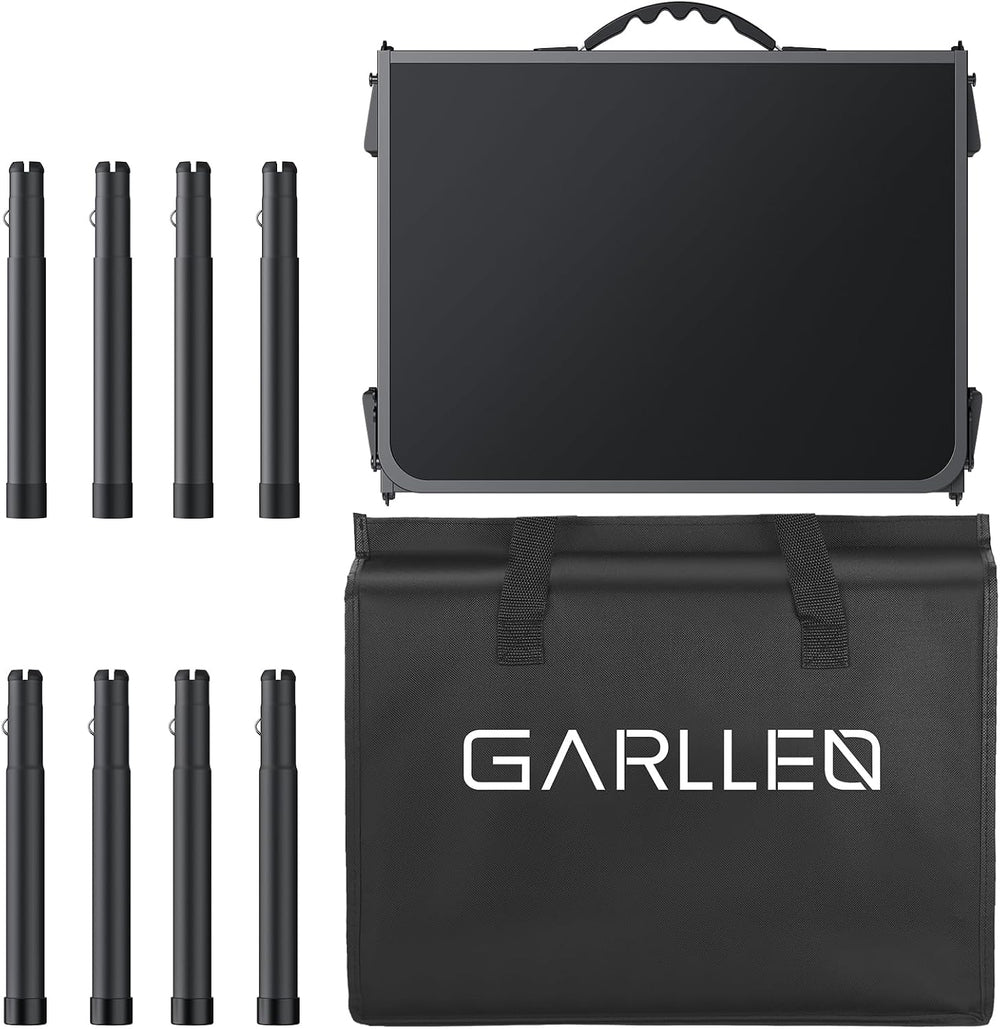 GARLLEN Folding Camping Table 34.2"Lx15.7"W 3 Adjustable Height Tru...