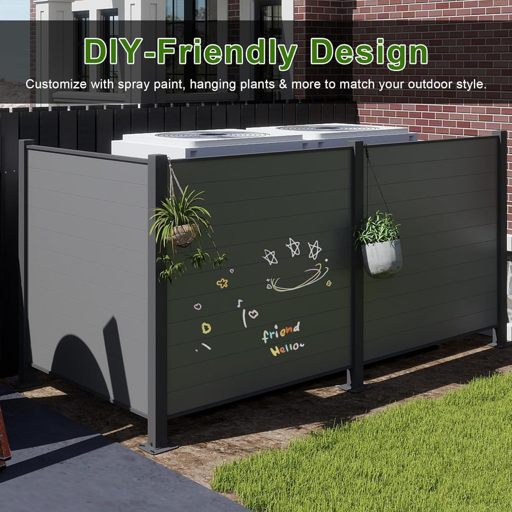Domi Outdoor Decorative Fences, 50" W x 50" H Air Conditioner Fence...