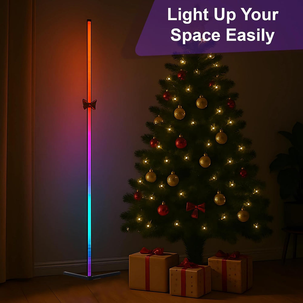 2 Pack Corner Floor Lamp – 57'' Tall RGB Lamp Modern Mood Lighting wi...