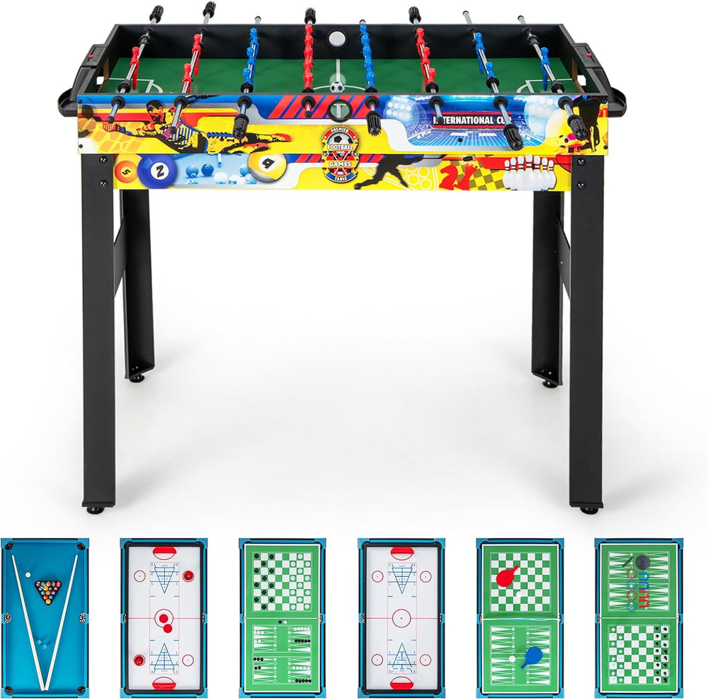 GYMAX 12 in 1 Multi Game Table, 48" Combo Game Table w/Billiards, Foosba...