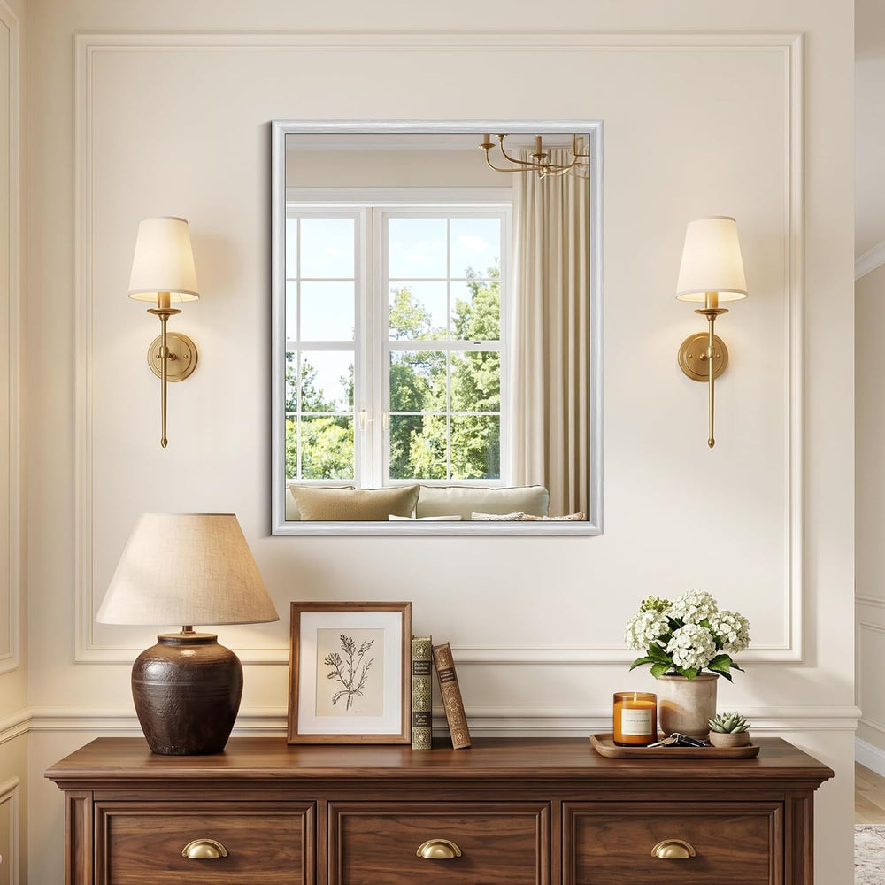 FORBATH Bathroom Mirror for Over Sink, 24x30 Inch Silver Vanity Mirror