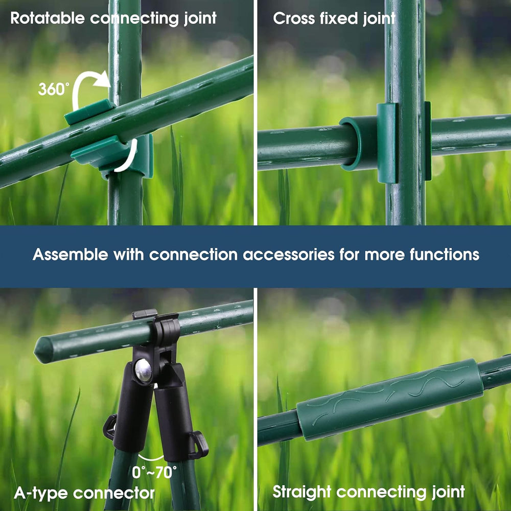 NANOPRETTY Garden Stakes 4FT Tomato Stakes for Outdoor Plant Support, 0.43 in...