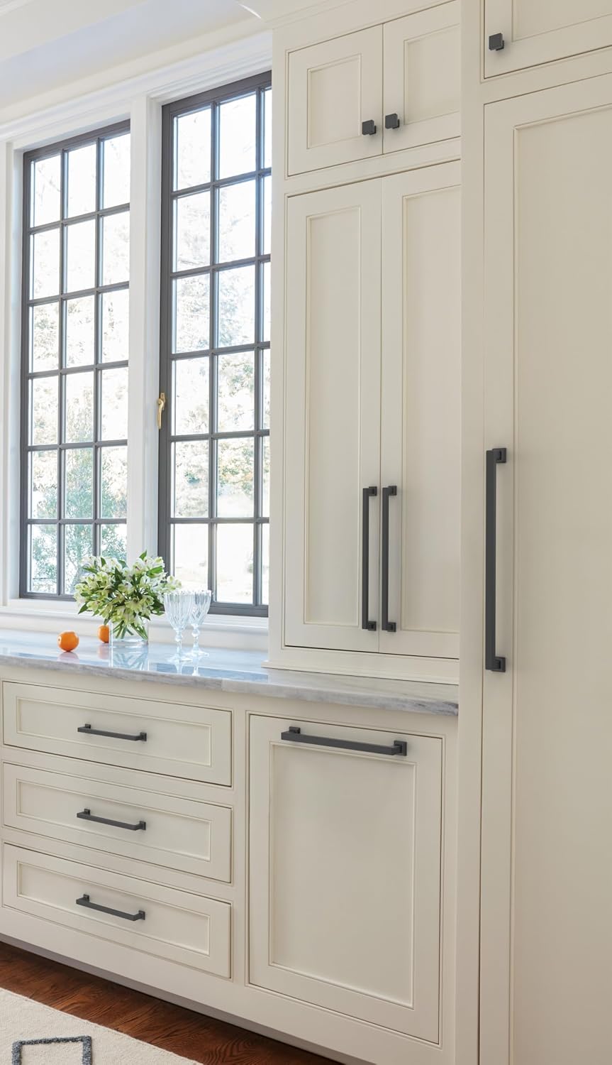Amerock 12-5/8" Lintel Matte Black Drawer Pull