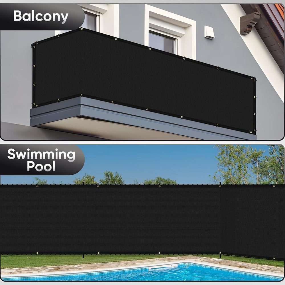 6ft x50ft Privacy Screen Fence 90% Blockage Heavy Duty Protective Covering Me...