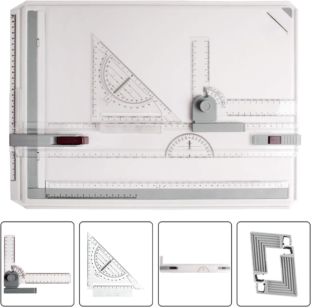 JILoffice A3 Drawing Board, Lightweight Multi-Funtion Drafting Table with Adj...
