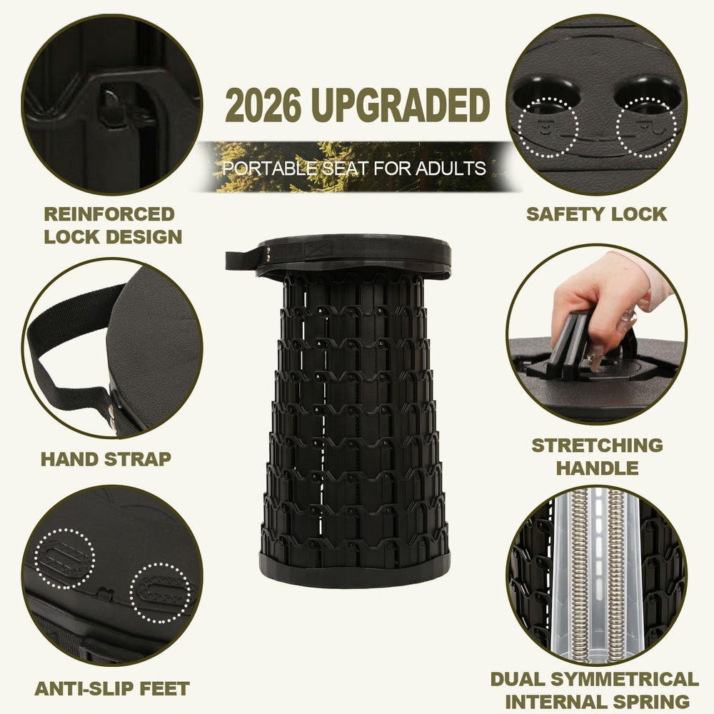 2026 XXL Collapsible Stool for Adults