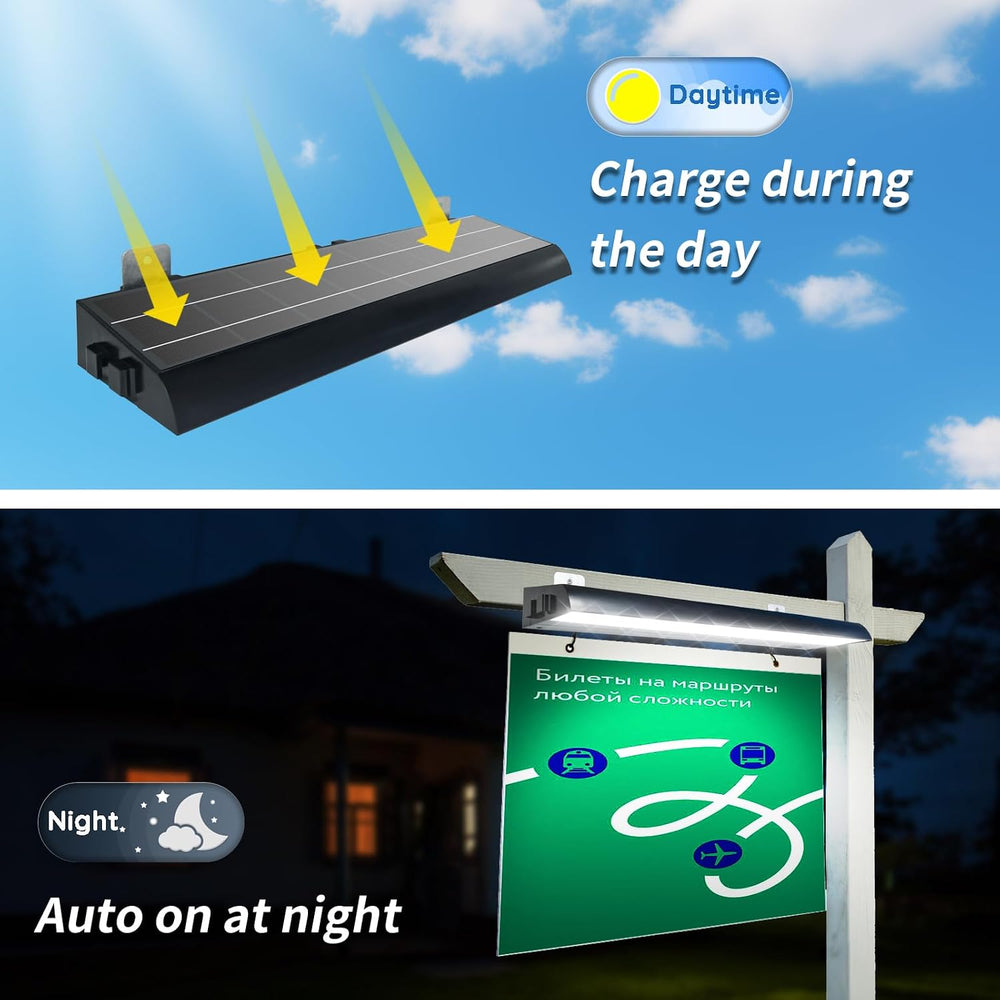 Solar Sign Lights Outdoor, 232 led Solar Sign Light, Billboard Lighting for B...