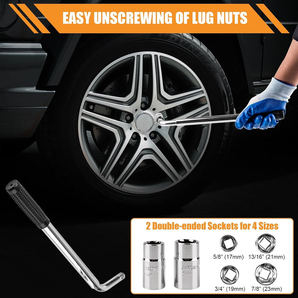 Beaiguna Portable Car Jack Kit, 2 Ton (4409 lbs) Scissor Jack for Car, Upgrad...