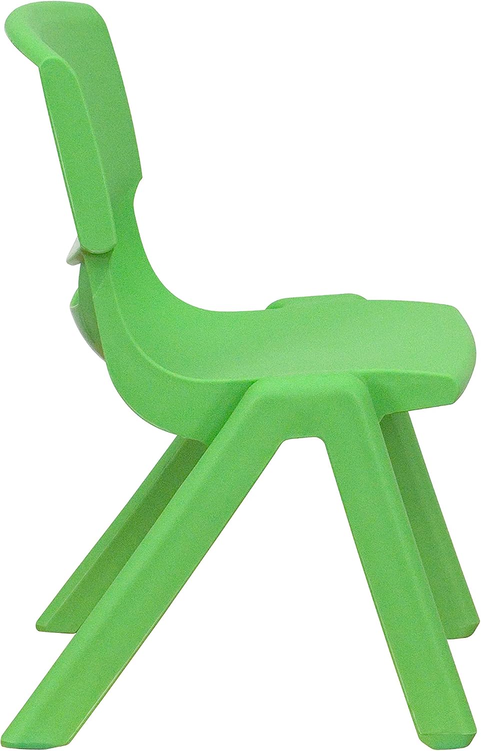 Flash Furniture 24 in Plastic Square Activity Table with 2 Chairs, Green | Height Adjustable Table, Plastic, Durable Construction, Commercial Use