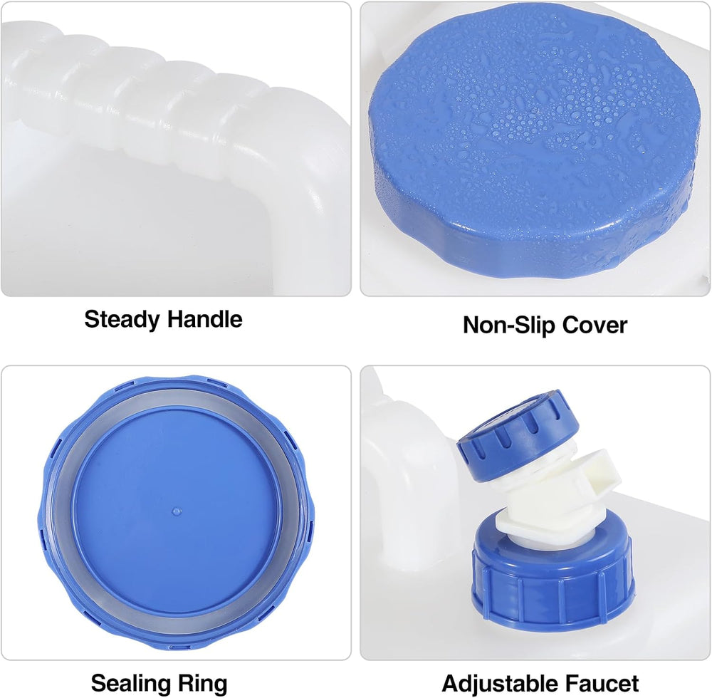 REDCAMP 4 Gallon/15L Portable Water Container with Spigot,Camping Water Jug,C...
