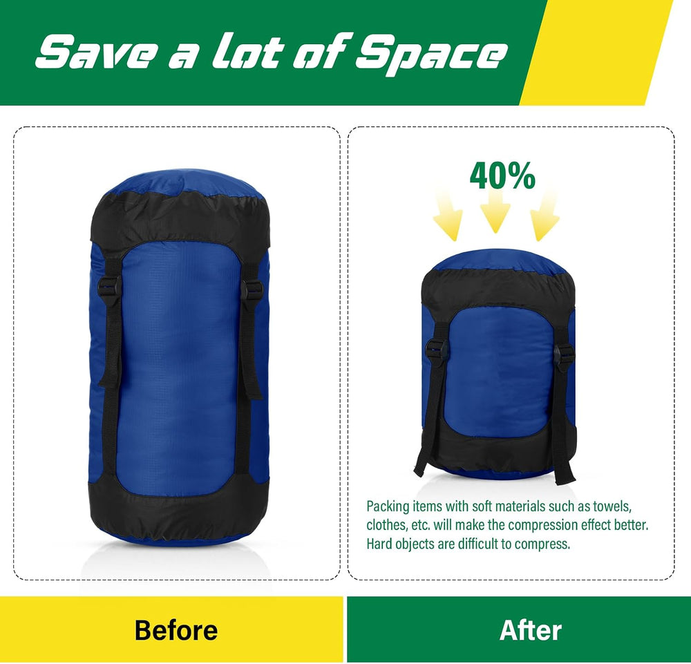 5 Pcs Compression Stuff Sacks for Backpacking