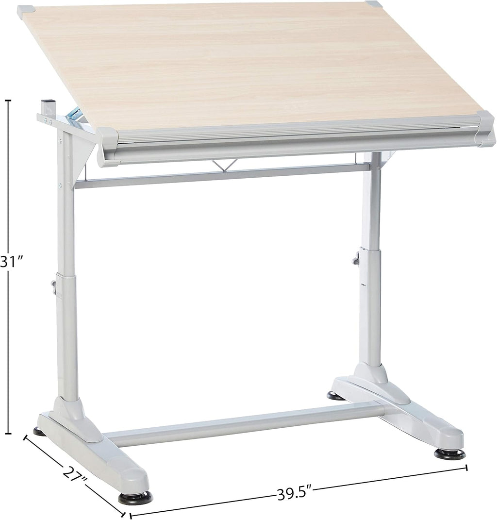 stand up desk store adjustable height and angle, close-up detail