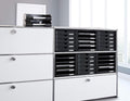 HAN 1450-14, SYSTEMBOX drawer set. Innovative, attractive design with 5 closed drawers, light-grey-blue