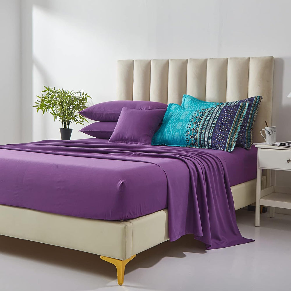 Cottolester Boho Comforter Set King Size 8 Piece Striped Bed in a Bag