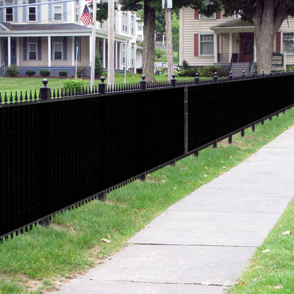Sunnyglade 4 ft x 50 ft Privacy Screen Fence Heavy Duty Fence Cover Black