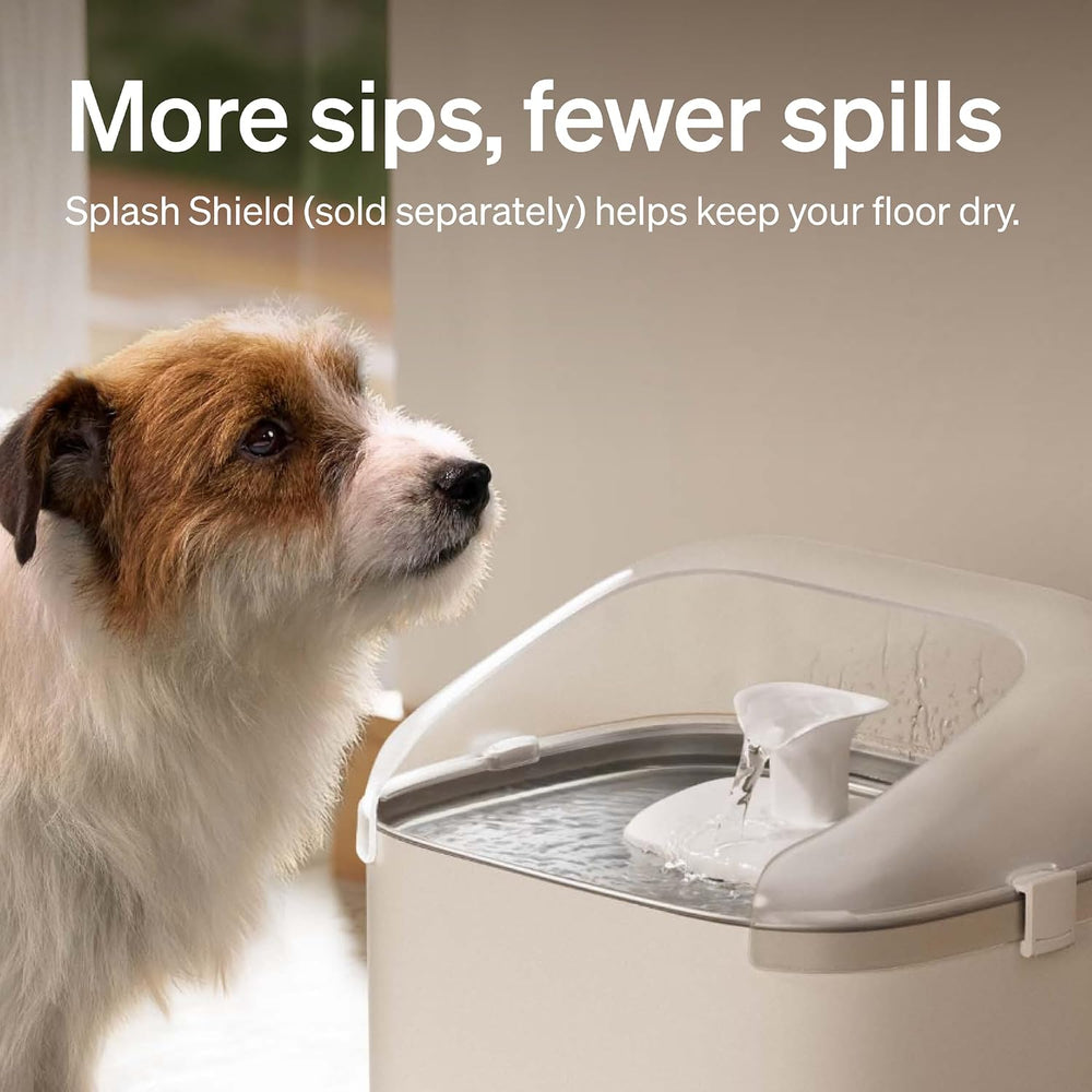 PETLIBRO Quiet Dog Water Fountain Stainless Steel Tray, Smart Pet Water Fount...