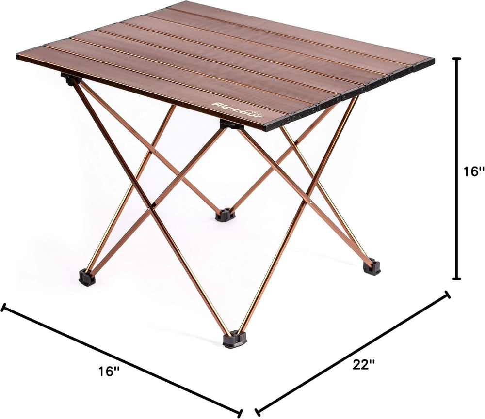 Alpcour Portable Camping Table – Lightweight, Compact Folding Side Table in a...