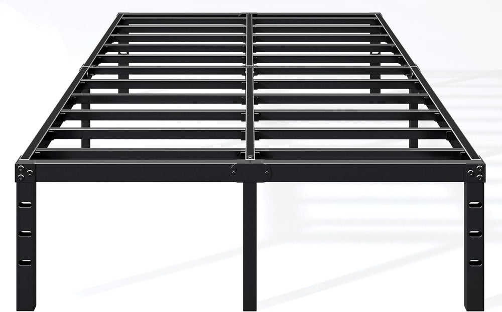 Hafenpo 18 Inch Queen Bed Frame, Under Bed Storage, Black