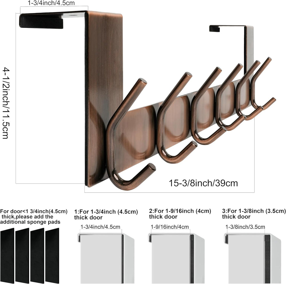 WEBI Over The Door Hooks for Hanging,Door Hanger,Over The Door Towel Rack,Doo...