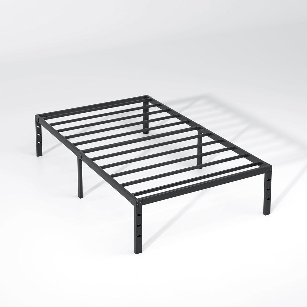 NEW JETO Metal Bed Frame,Twin Size Bed Frame with Storage Space,14 Inch
