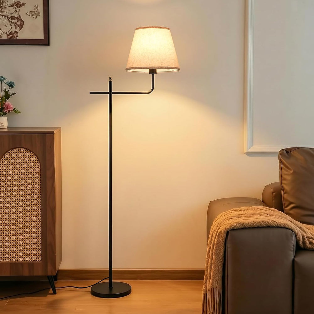 Black Standing Lamps for Living Room,3 Color Temperatures Bulb