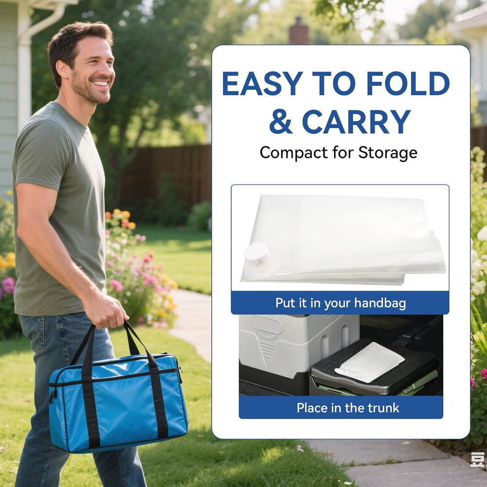 Emergency Drinking Water Storage 45 Gallon, Food-Grade Bathtub Bladder, BPA-F...