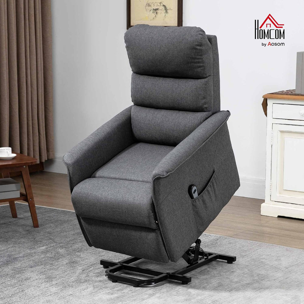 HOMCOM Power Lift Recliner Chair for Elderly, Easy Assembly, Gray