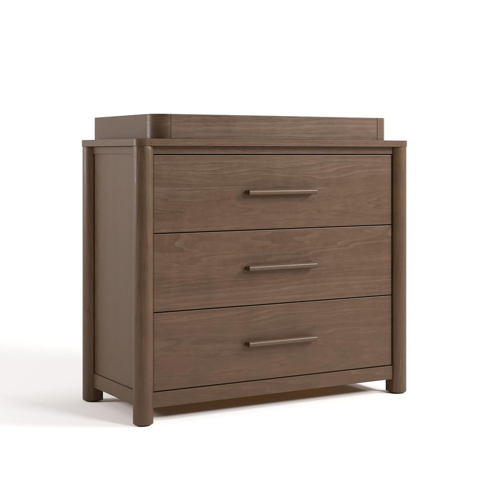Storkcraft Malta 3 Drawer Chest with Removable Changing Topper, Hazelnut