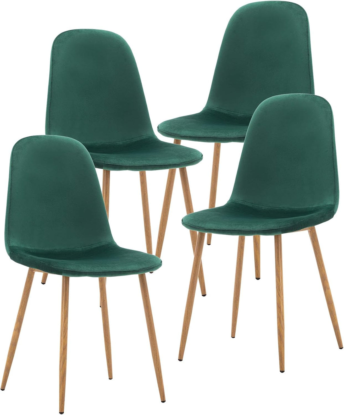 Artist hand Mid‑Century Modern Dining Chairs, Set of 4