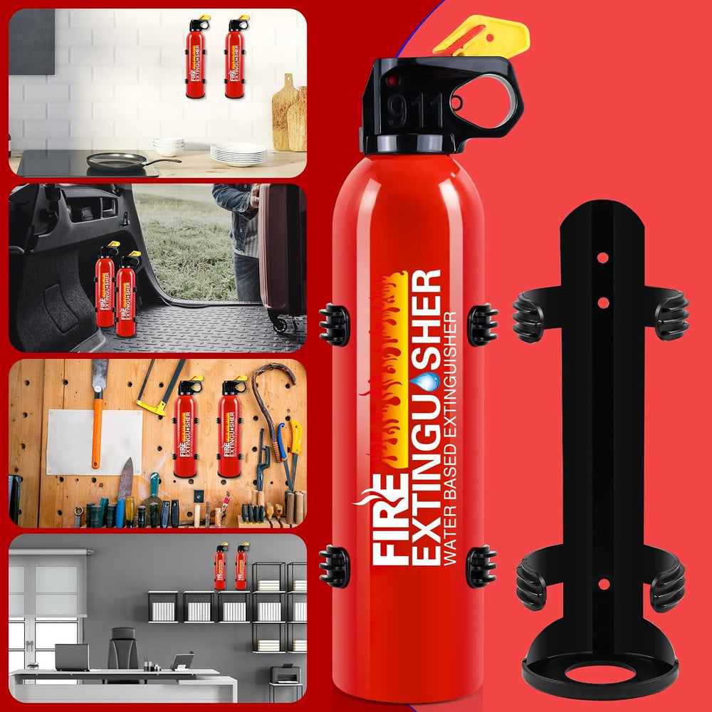 4 Pack Fire Extinguishers with Mount for Home Car Kitchen Boat