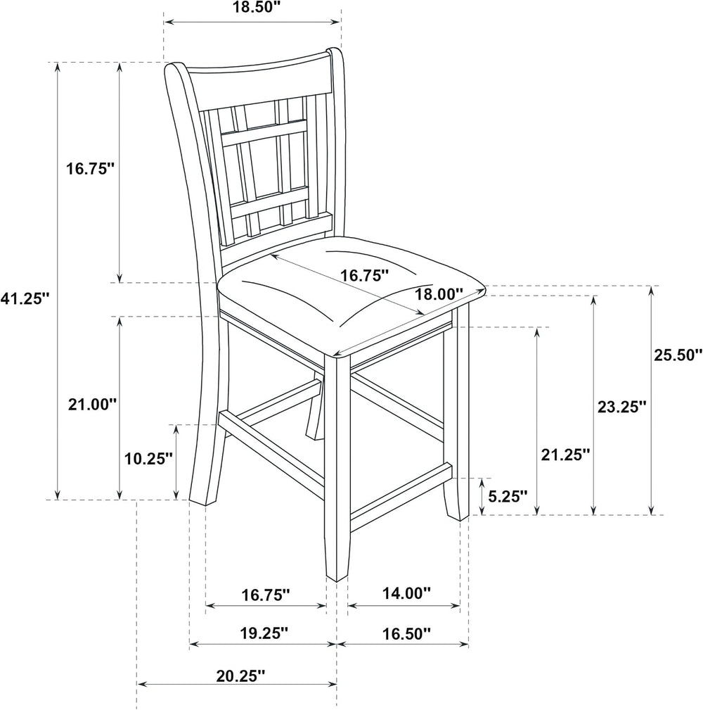 Coaster Home Furnishings - LAVON - Wood Upholstered Counter Height Chairs - L...