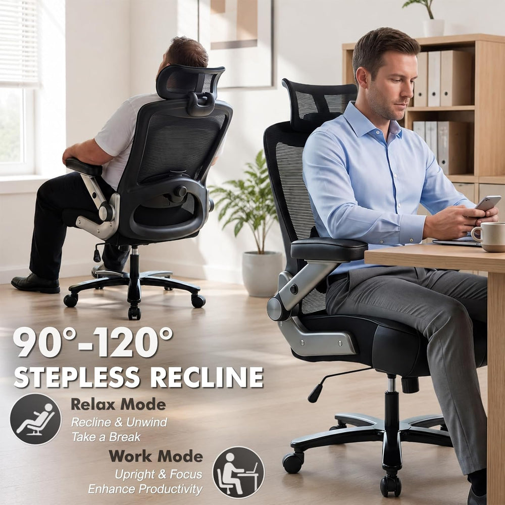 Big and Tall Office Chair, 600lbs Executive Chairs Heavy Duty